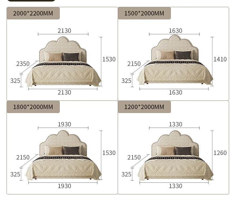Fashionable European Bed Design High Quality Frame Classic Create Bed Headboard Full Body Wedding Muebles Bedroom Furniture