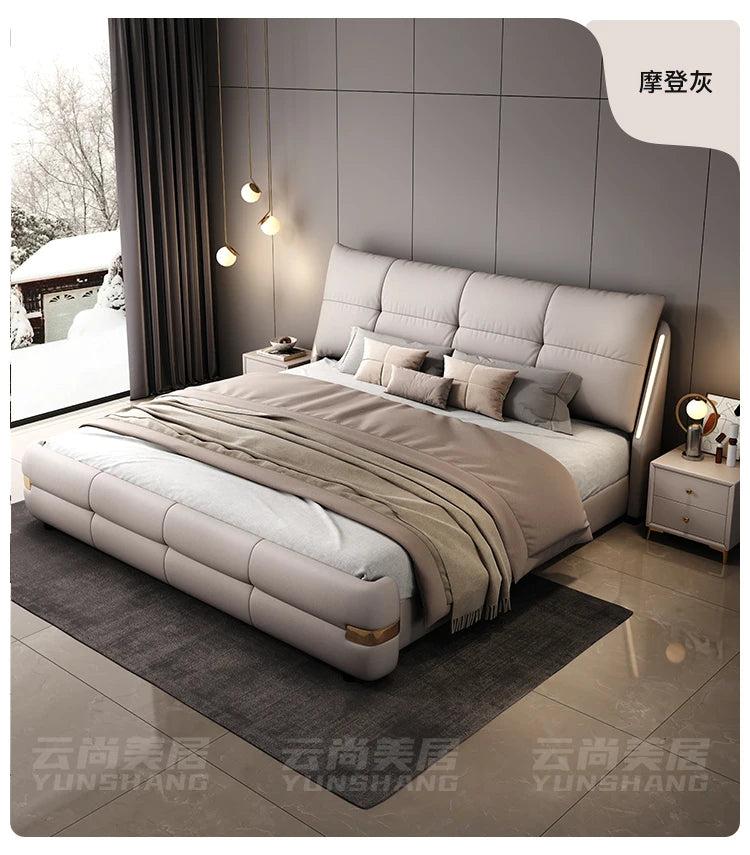 180x200cm Headboard frames and bed bases tatami super king frame royal bedroom furniture set luxury Bed table king size bed