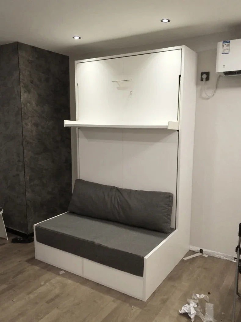 ElectricInvisible Bed Sofa Integrated Folding Wall Bed with Sofa Hidden Bed Invisible Hardware Accessories New Furniture Bedroom