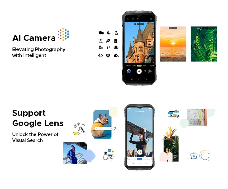 Global Version DOOGEE S118 Pro Rugged Phone 8GB 512GB 108MP AI Main Camera 6.6'' FHD 120Hz 10800mAh Battery Android 14 NFC