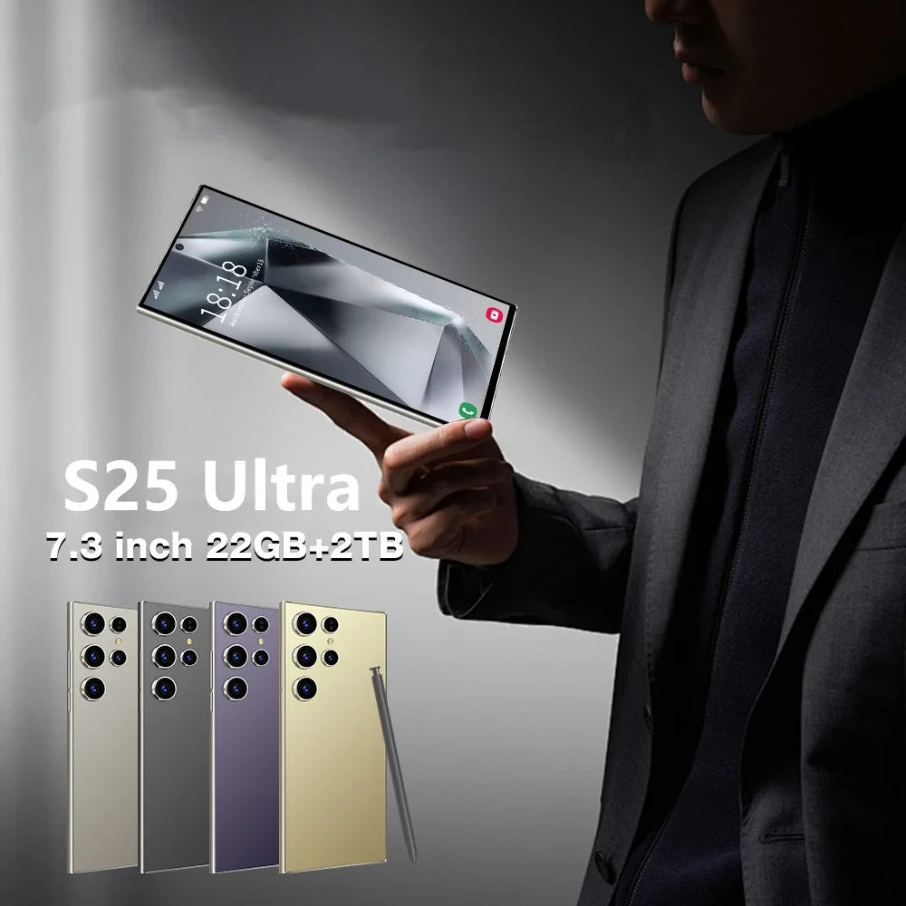 HOT 2025 new S25 Ultra original intelligent 5G dual card dual standby Android 14 system global version 108MP 8000mAh battery