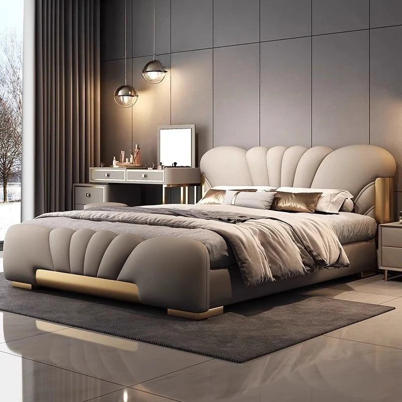 180x200cm luxury bed king size Base beds and frames living room cabinets double bed king size bed frames with head board