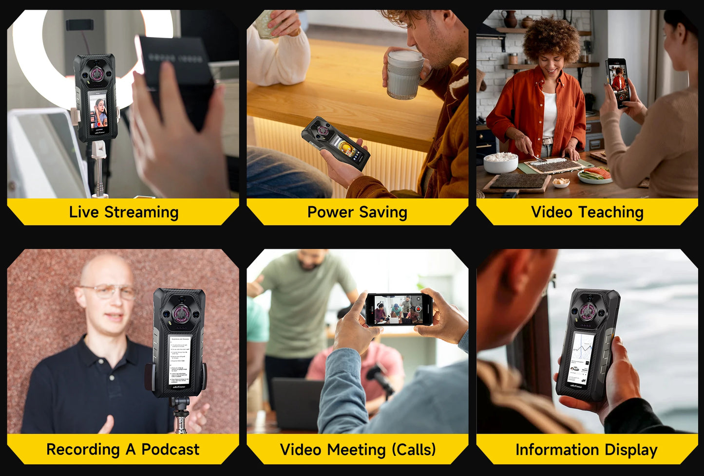 Ulefone Armor 30 Pro 5G Rugged Phone Android 14 Smartphone 6.95" 120Hz 32GB+512GB 12800mAh Night Camera 64MP NFC