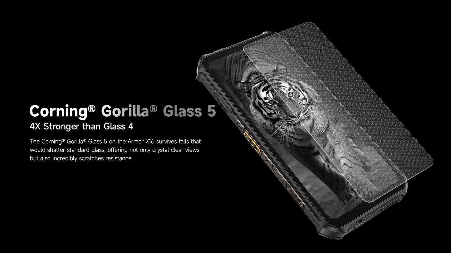 【World Premiere】Ulefone Armor X16 4G Rugged Phone 10360mAh Battery 128 GB ROM 120Hz 6.56"NFC Android 15 Smartphone Night Camera