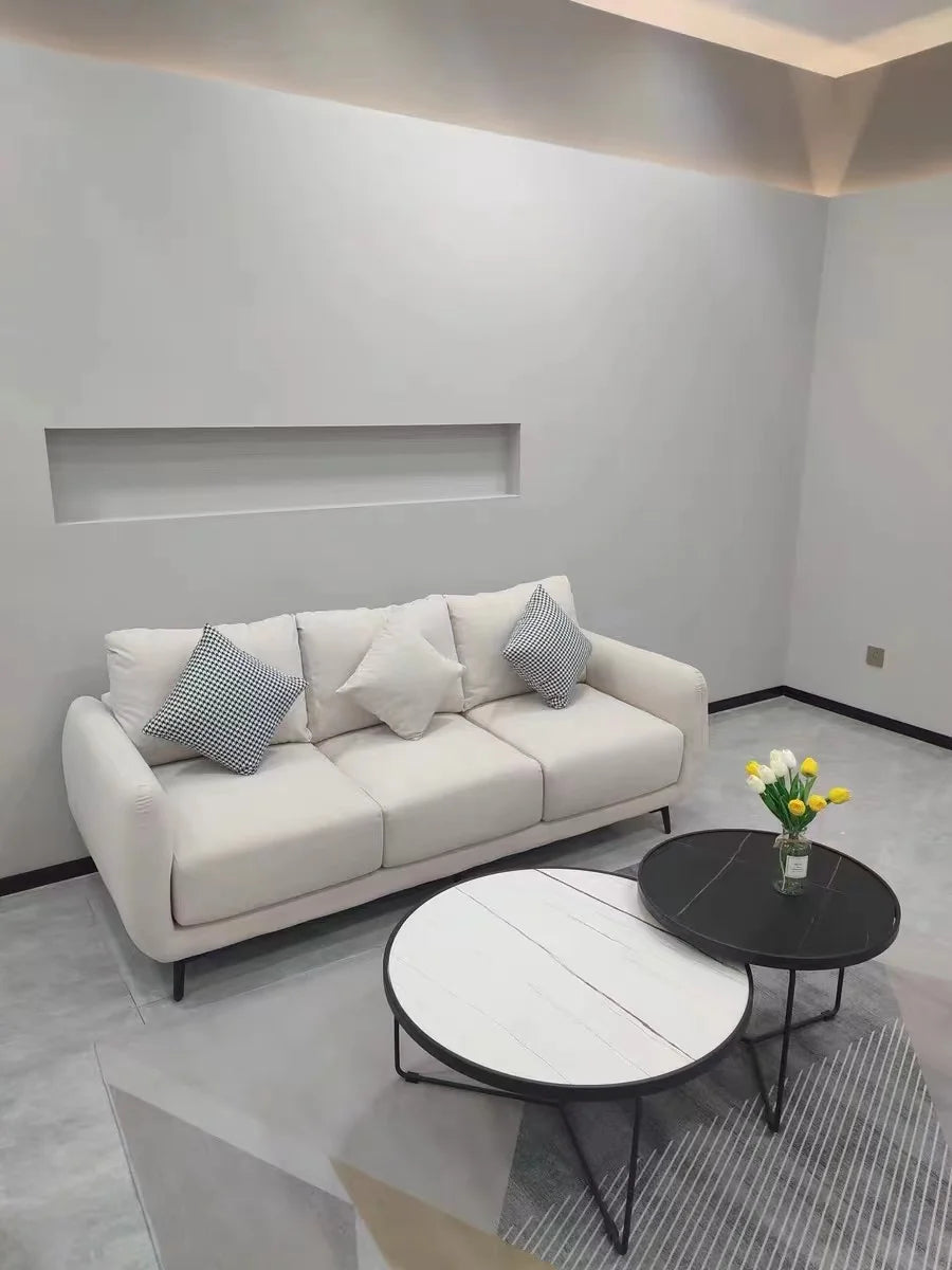 Modern Style Hotel Reception Salon Sofa Home Furniture Chaise Sectional 2 Piece U Shape Living Room Sofas