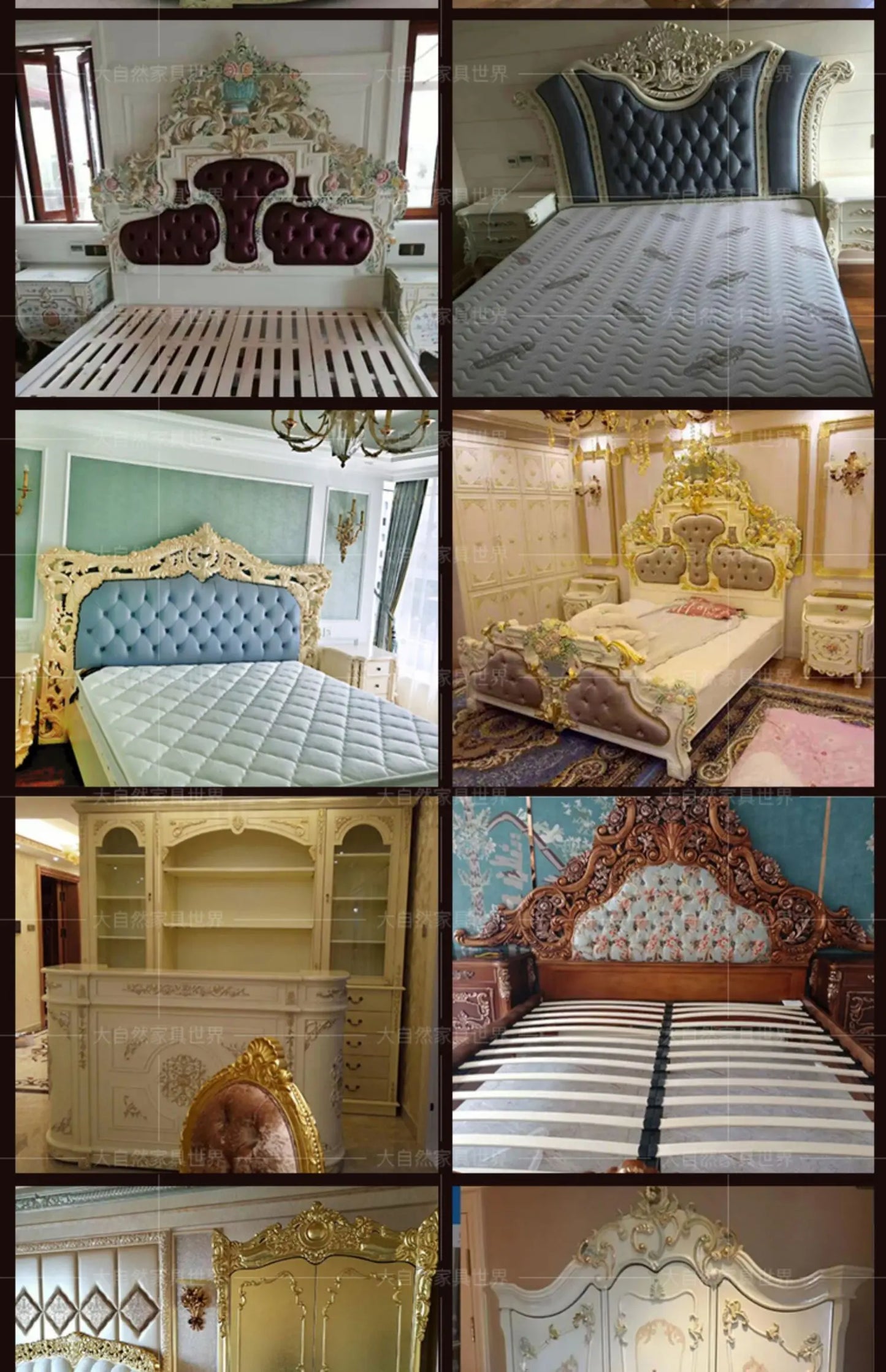 European Luxury Double Bed Carving Court Queen Lounge Bedroom Bed Design Aesthetics Comfortable Wedding Muebles Home Furniture