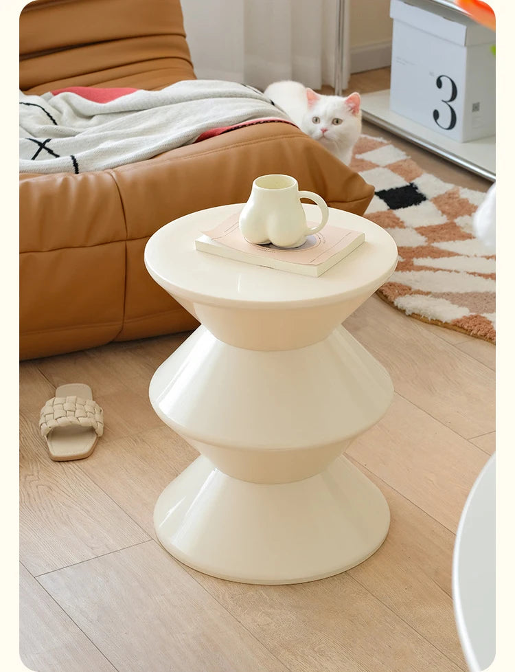 Round Plastic Coffee Table,Nordic Home Furniture,Living Room Sofa Side Tables,Hallway Shoes Stool,Balcony Small Desk,Nightstands