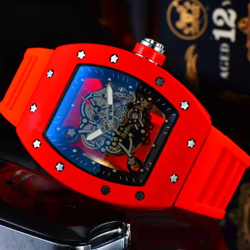 AL-56Atransparent double-sided openwork fashionable quartz watch for men, a luxurious gift for men's watches,Watches for men