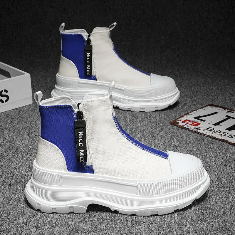 Man Sports Shoes Spring Autumn Canvas Sneaker Boots for Men Platform Footwear Original Deals High Quality Low Price Offers Offer