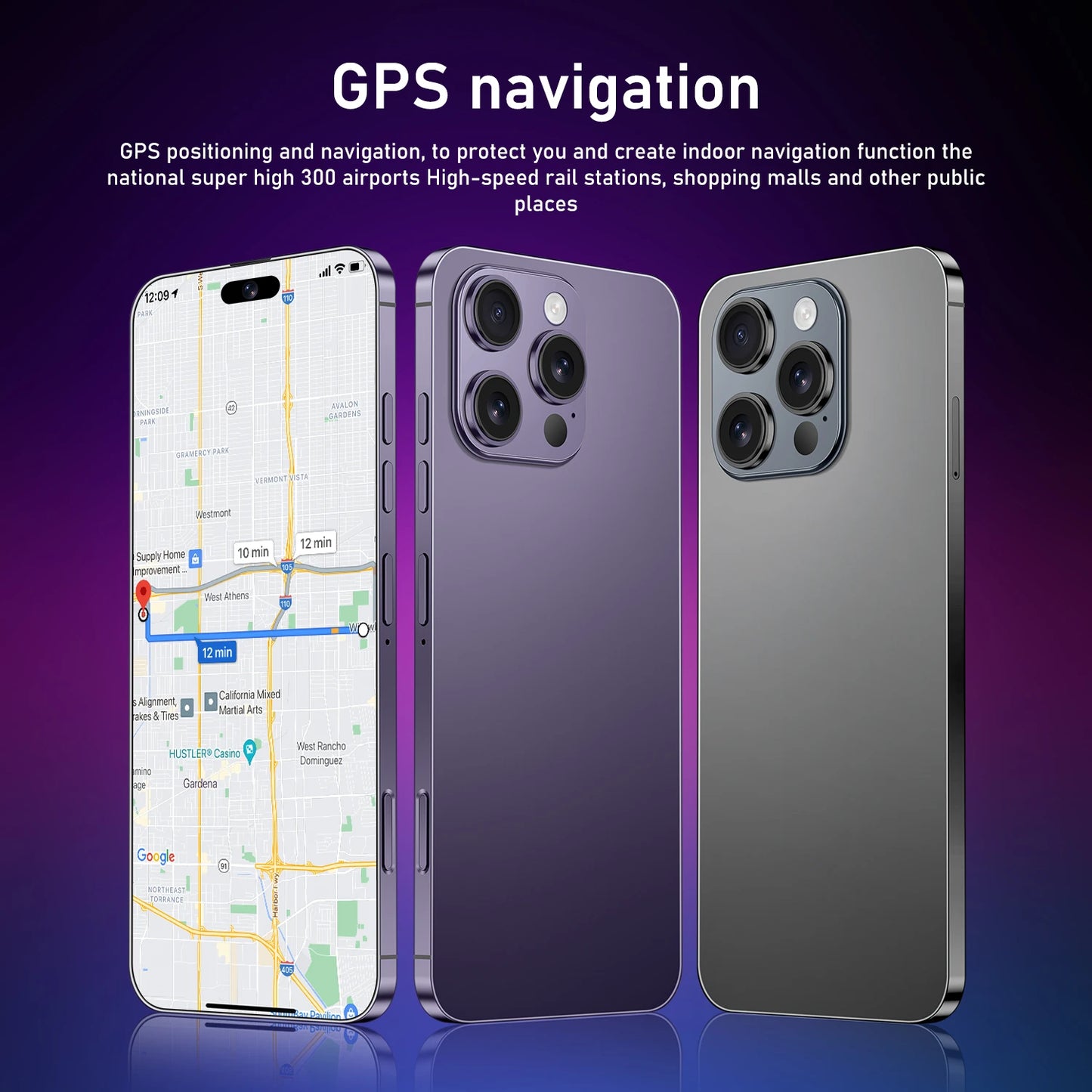 New i16 Pro Max original intelligent 5G dual card dual standby Android 14 system global version phones 8000mAh battery