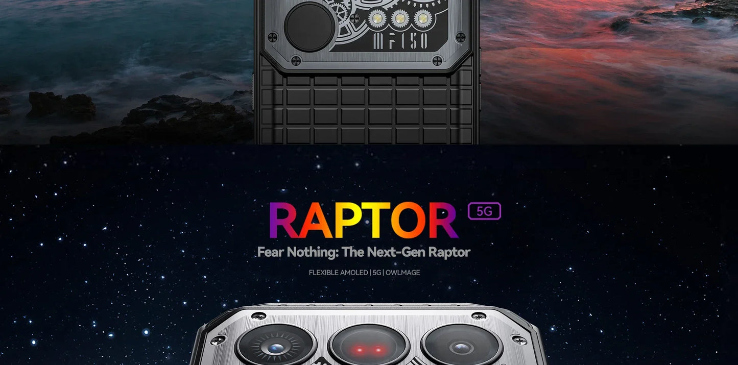 IIIF150 Raptor 5G Rugged Machine 6.78'' 120Hz AMOLED Display 10000mAh 16GB+512GB 50MP UltraThin Rugged Celular Android 14 65W