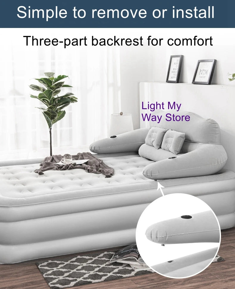 Home Inflatable Mattress Outdoor Air Mattress Single Foldable Inflatable Lazy Bed Inflatable Bed