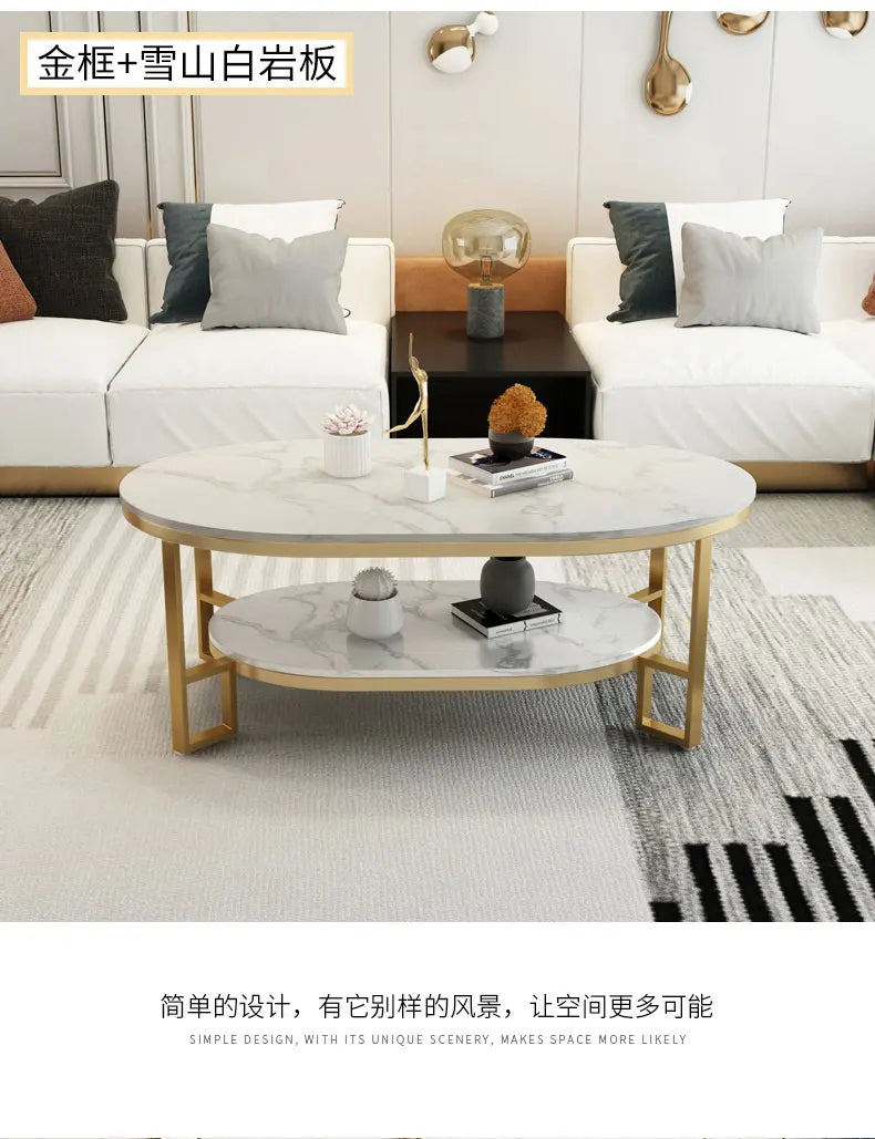 Mid Century Modern Coffee Table Trendy Classic Oval Nordic Coffee Table Aesthetic Beauty Table Basse De Salon Home Furniture