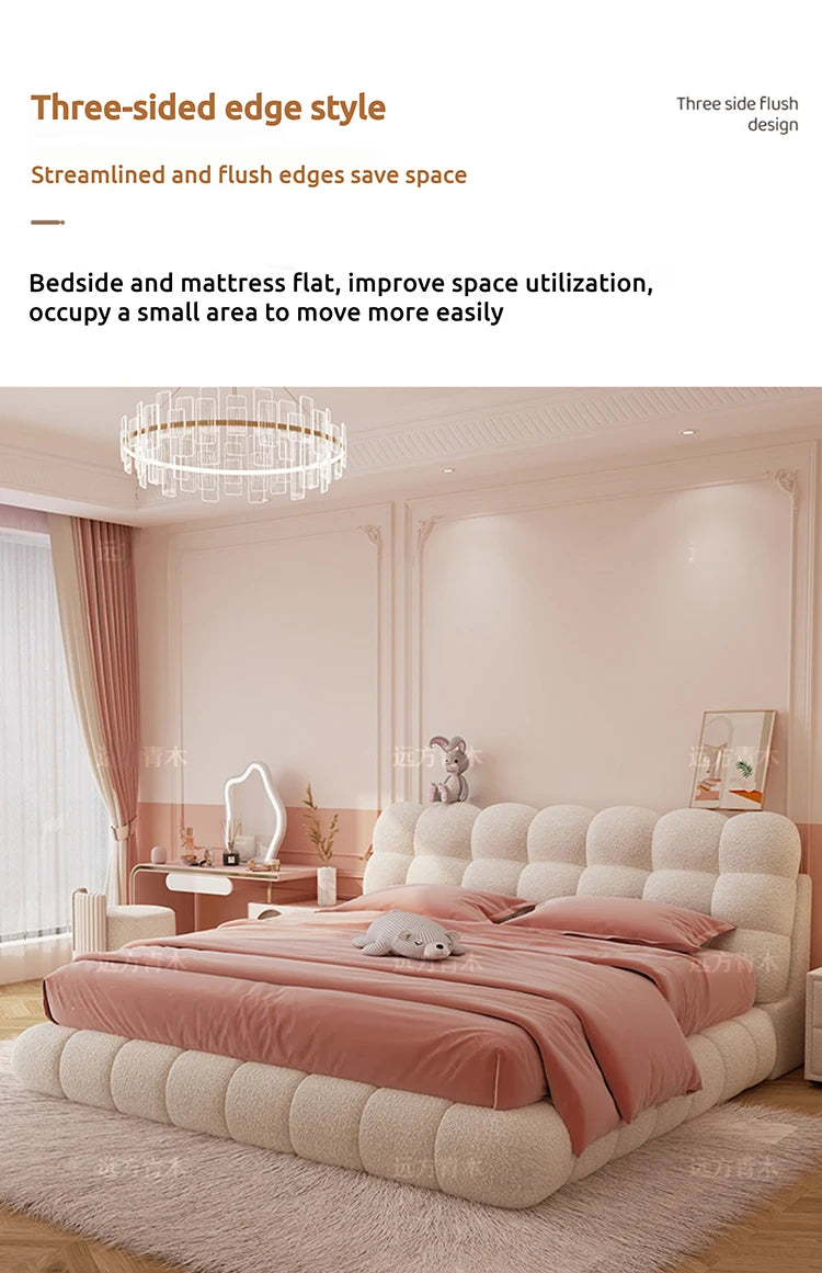 Storage Luxury Double Bed Wood Modern Loft Floor Home Double Bed Queen Girls Sleeping White Cama Box Casal Bedroom Furniture