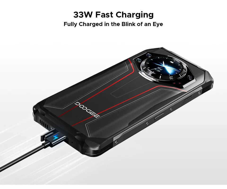 Global Version DOOGEE S119 Rugged Phone 6.72" FHD+ IPS Screen 8GB+512GB 100MP Main Camera 10200mAh battery 33W Android 14 NFC