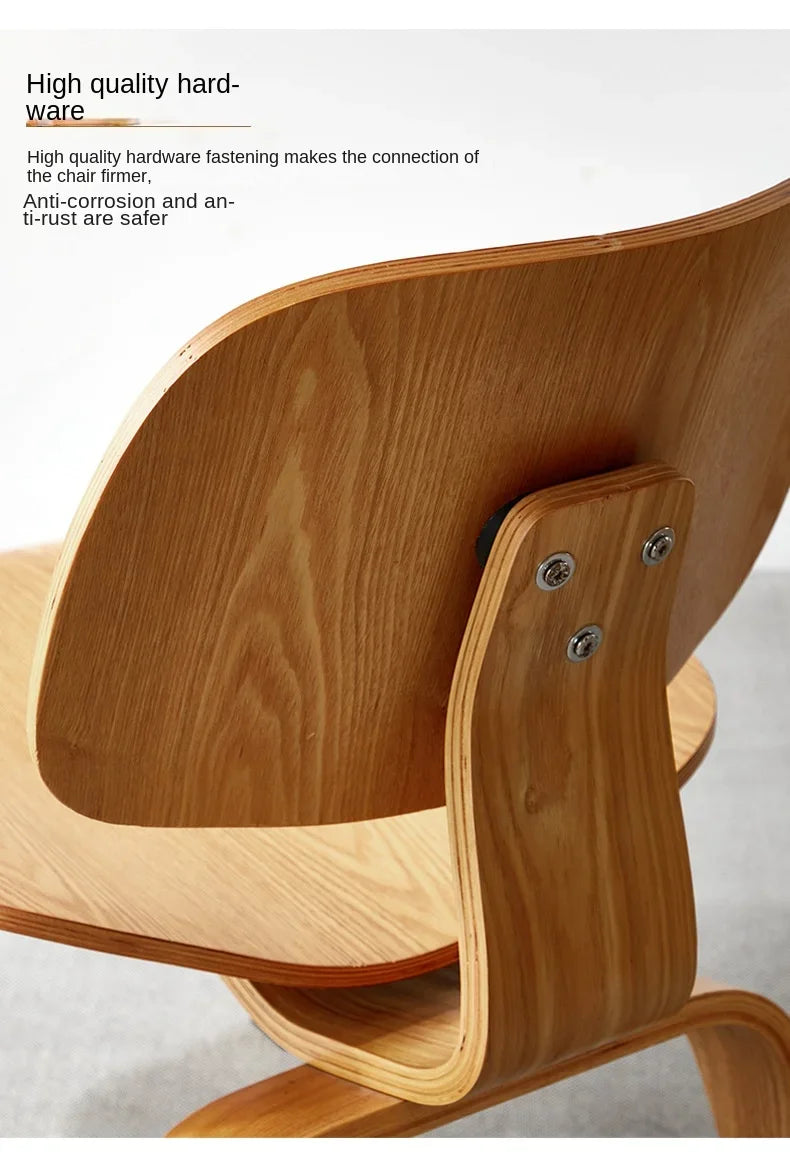 Modern Plywood Simple Leisure Chair Armchair Wood Legs Natural Living Room Japanese Chair Accent Chairs Home Furniture