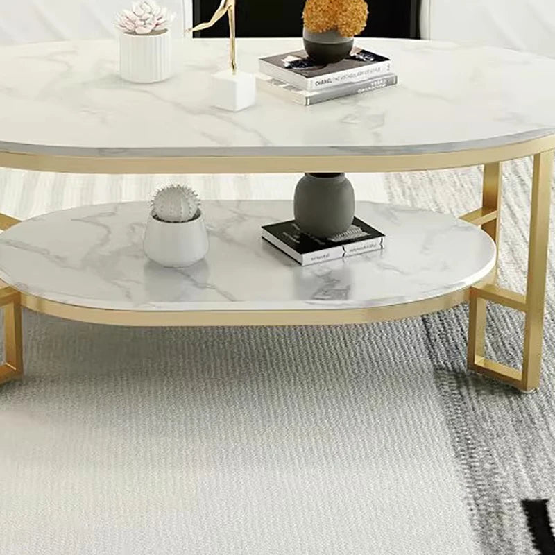 Mid Century Modern Coffee Table Trendy Classic Oval Nordic Coffee Table Aesthetic Beauty Table Basse De Salon Home Furniture