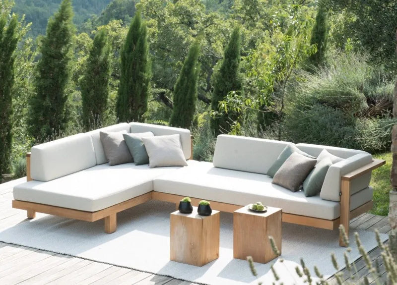 Outdoor Garden Sofa Set Furniture Waterproof Cloth Aluminum Frame Sofa Set with Seat Cushion Outdoor Furniture Sofa Combination