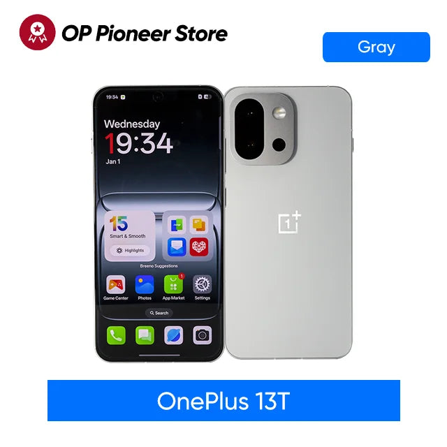 Unlocked OnePlus 13T 5G SmartPhone Snapdragon 8 Elite 6.32'' 120Hz OLED DisPlay 6260mAh 80W Super Charge 50MP Main Camera NFC