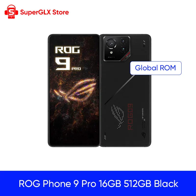 Global ROM ASUS ROG Phone 9 5G Smartphone Snapdragon 8 Elite 6.78" 185Hz LTPO Display 5800mAh 65W Charging Android 15 ROG 9 Pro