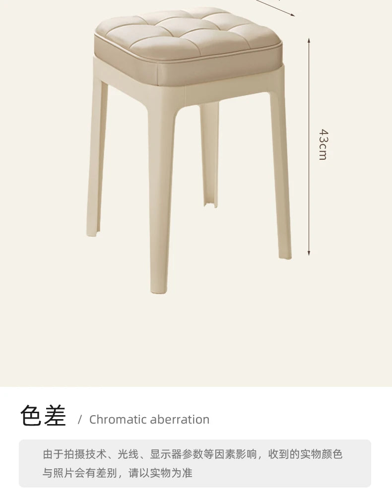 White Household Vanity Stools Small Items Luxury Living Room Ottoman Office Luxury Relaxing Sillones Modernos Home Furniture