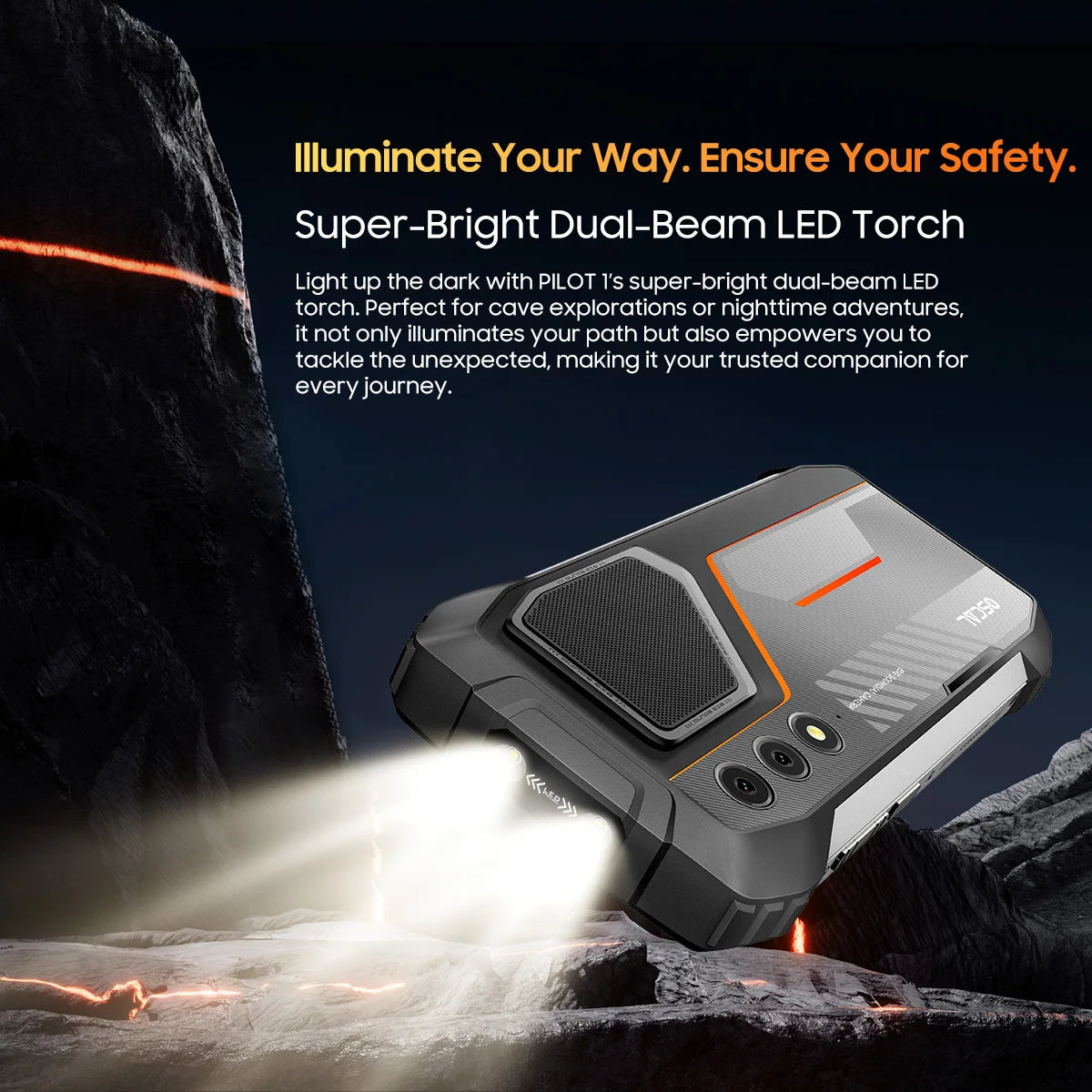 Blackview OSCAL PILOT 1 Rugged Phone, 6GB 256GB Smartphone Helio G81, 6.67'' Display Mobile Phone With 15000mAh, NFC Cellphones