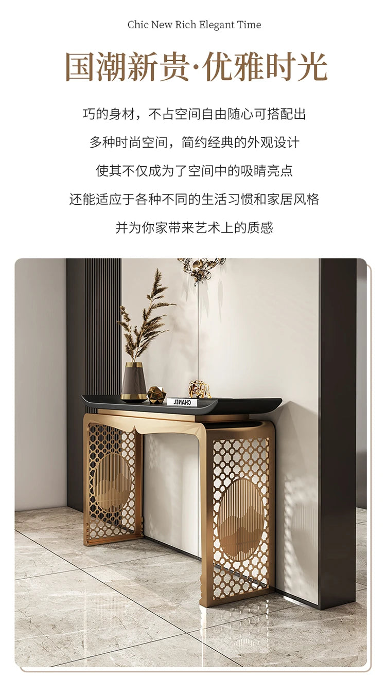 Classic Cozy Entryways Table Exquisite Premium Beauty Storage Console Table Modern Glamour Wohnzimmertisch Living Room Furniture