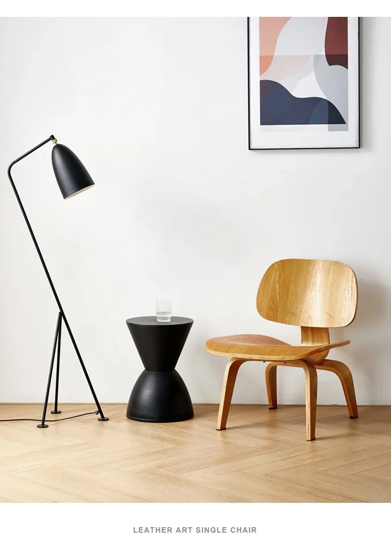 Modern Plywood Simple Leisure Chair Armchair Wood Legs Natural Living Room Japanese Chair Accent Chairs Home Furniture