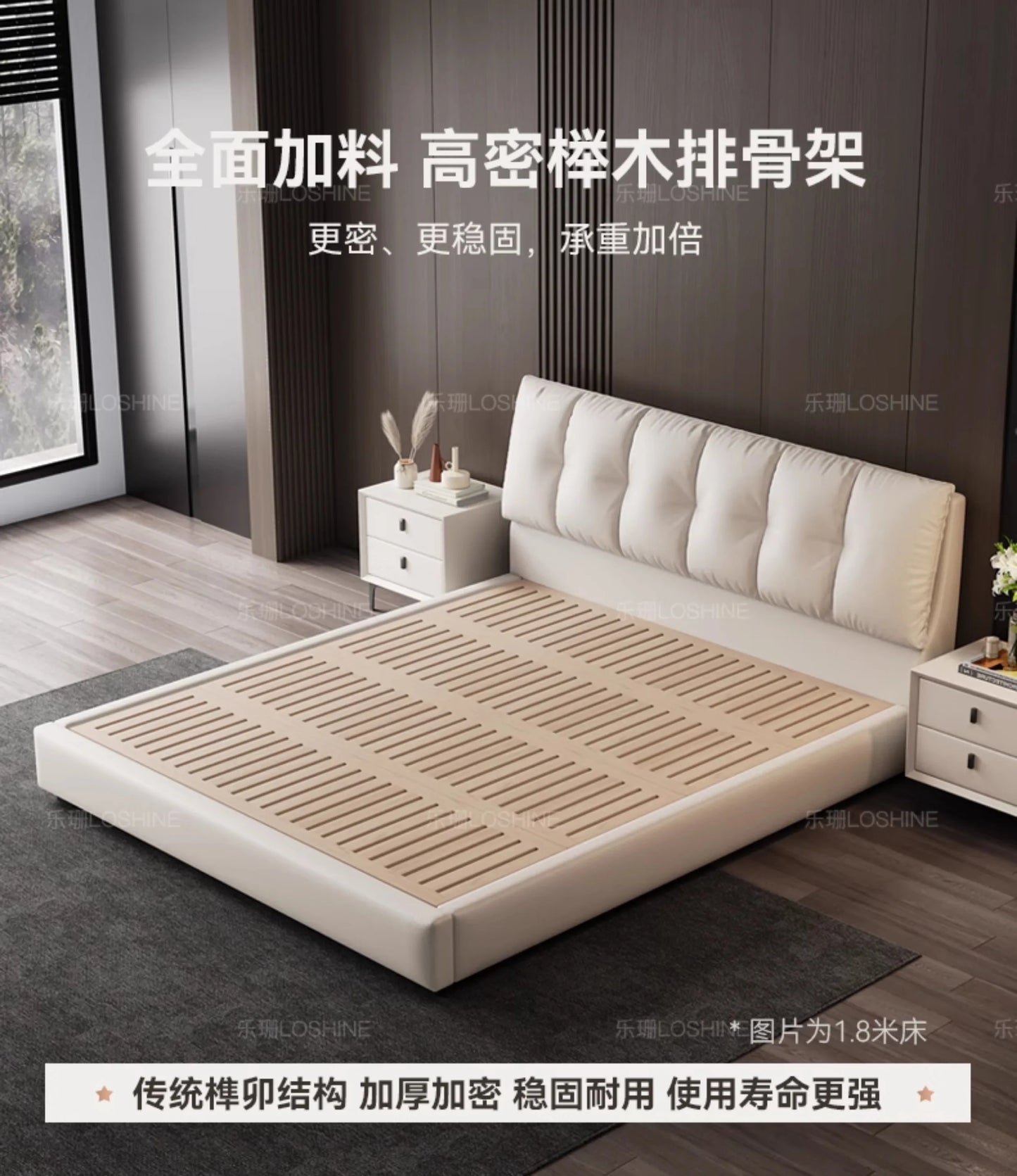 Fashionable Comfortable Beds Double European Minimalist Designer Simple Modern Bed Wedding Simple Wood Cama De Casal Furniture