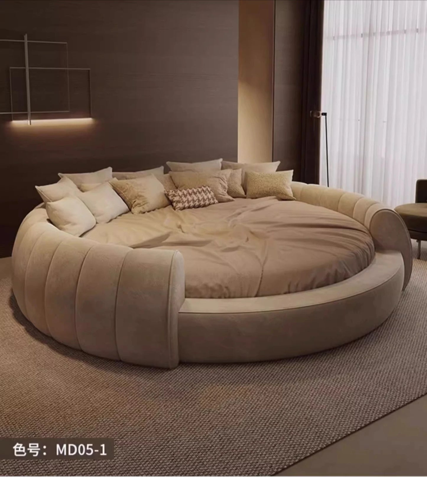 180X200cm furniture bedroom luxury king size Round bed Chest Double sex bed Base beds and frames full marriage bedrooms