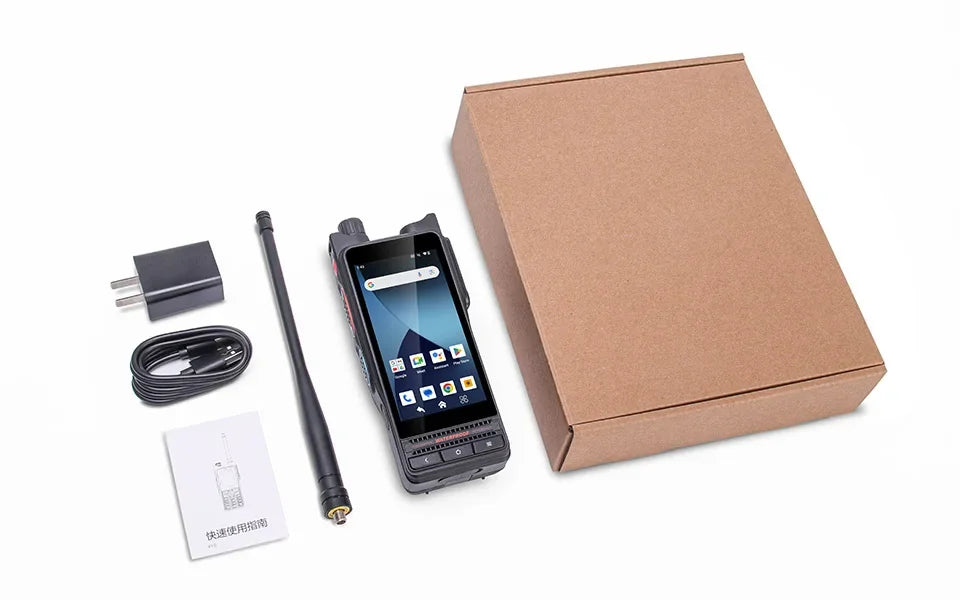 UNIWA P8 4 Inch HD+ Capacitive IPS Touch Screen Talkie Support NFC 5000mAh UHF Smart Zello Mobile Walkie Talkie Android 14