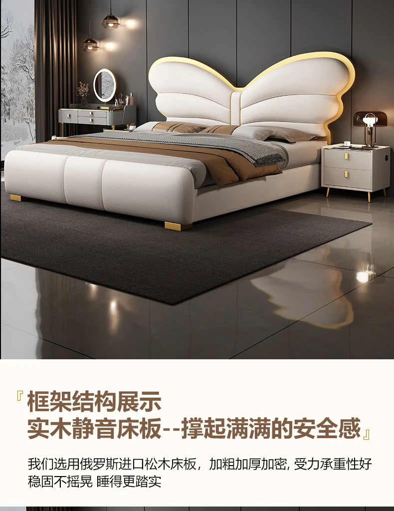 180X200cm double headboard frames and bases tatami solid wood bed sex bed bedroom furniture luxury king size
