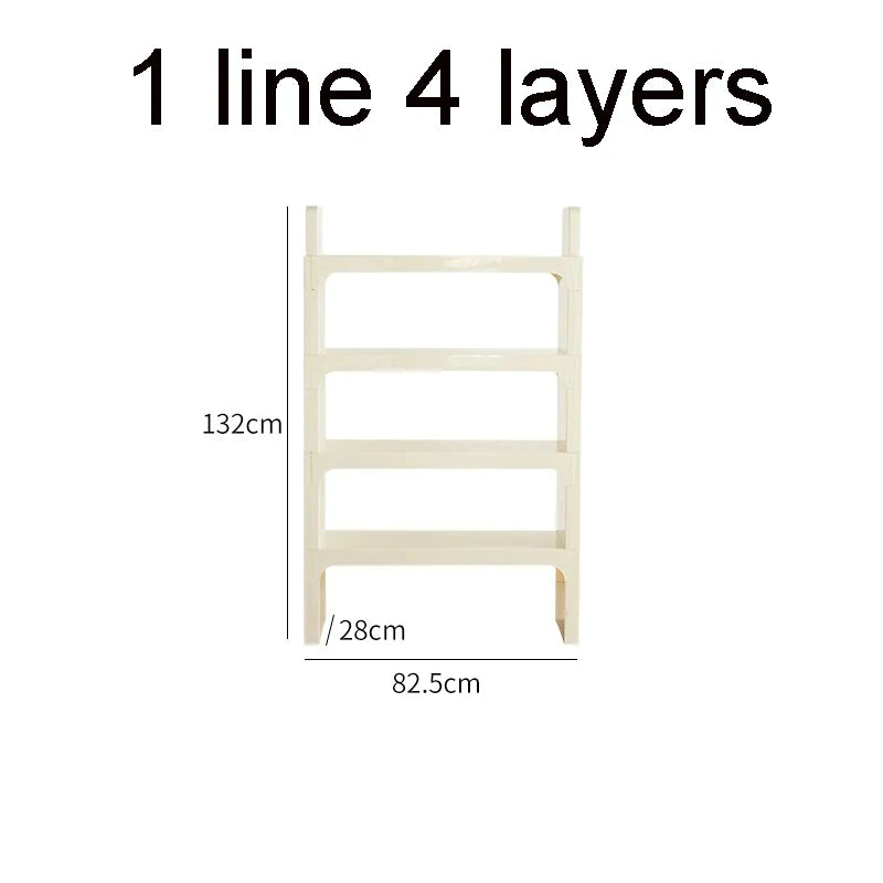 Module Modular DIY Furniture Storage Shelf Bookrack Bookshelf Bookcase Plastic ABS Customized Size Cabinet Multi-function