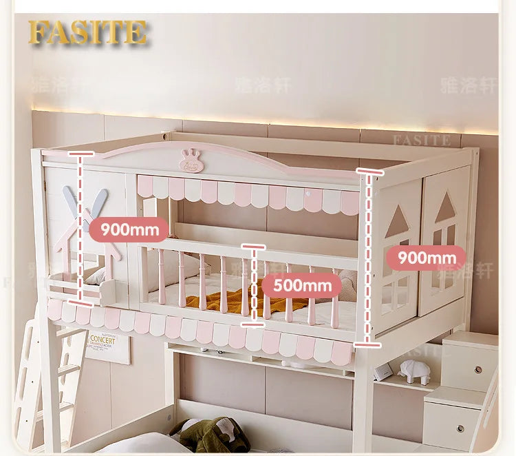 Girl Boy Princess Bed Castle Tree House High Low Mother Bed