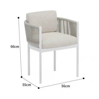 Leisure Balcony Garden Chair Coffee Table Outdoor Modern Living Room Garden Chair Hotel Aluminum Furniture Silla De Jardín MHHYY