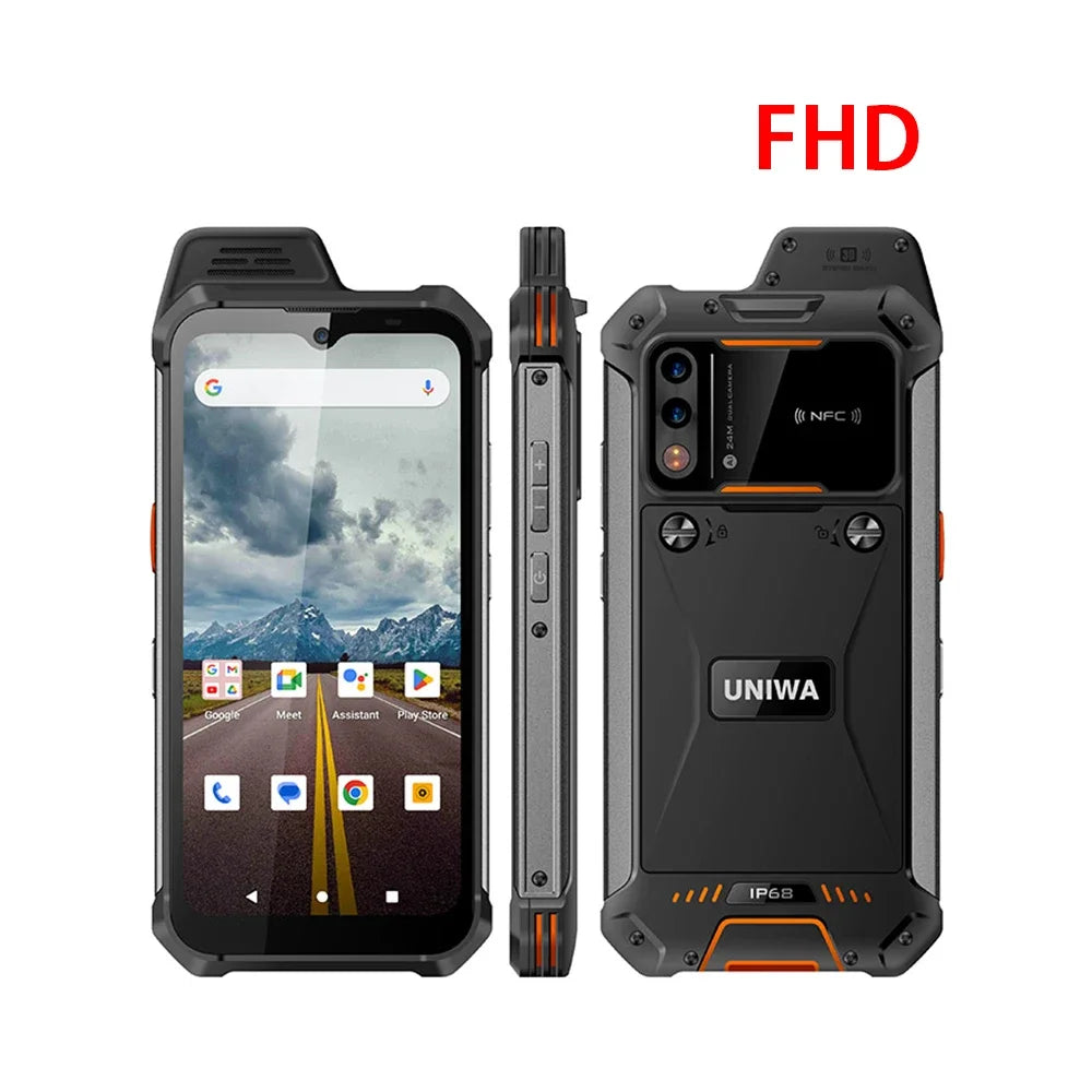 UNIWA W999 ATEX Rugged Waterproof Walkie Talkie 8GB+128GB 6.3 Inch FHD 5000mAh Smartphone Andriod 13 NFC Cell Phones Helio G99