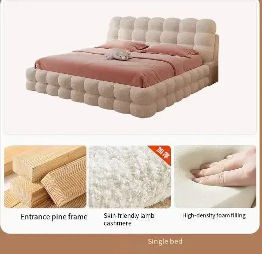 Storage Luxury Double Bed Wood Modern Loft Floor Home Double Bed Queen Girls Sleeping White Cama Box Casal Bedroom Furniture