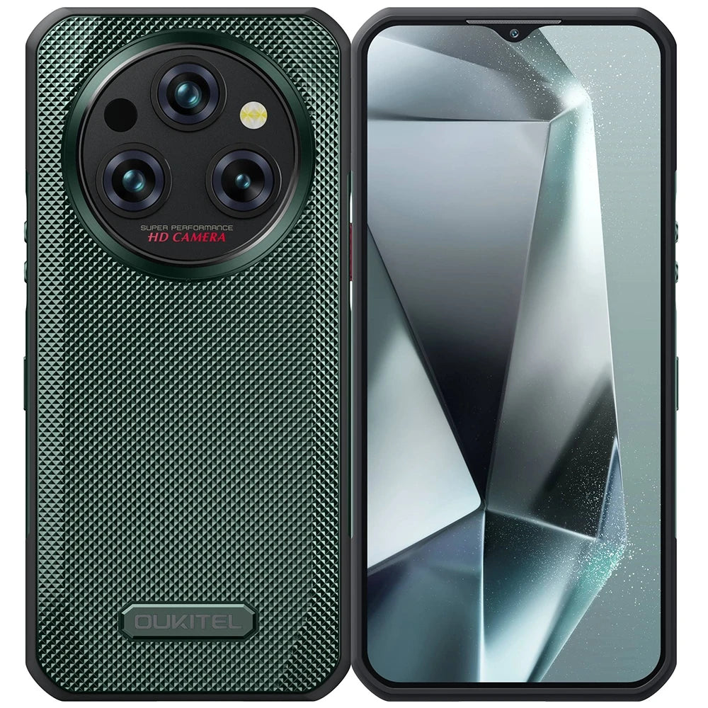Oukitel WP35 5G Rugged Smartphone 8GB+256GB Android 14 MediaTek Dimensity 6100+ Octa Core 64MP Camera 11000mAh NFC Mobile Phone