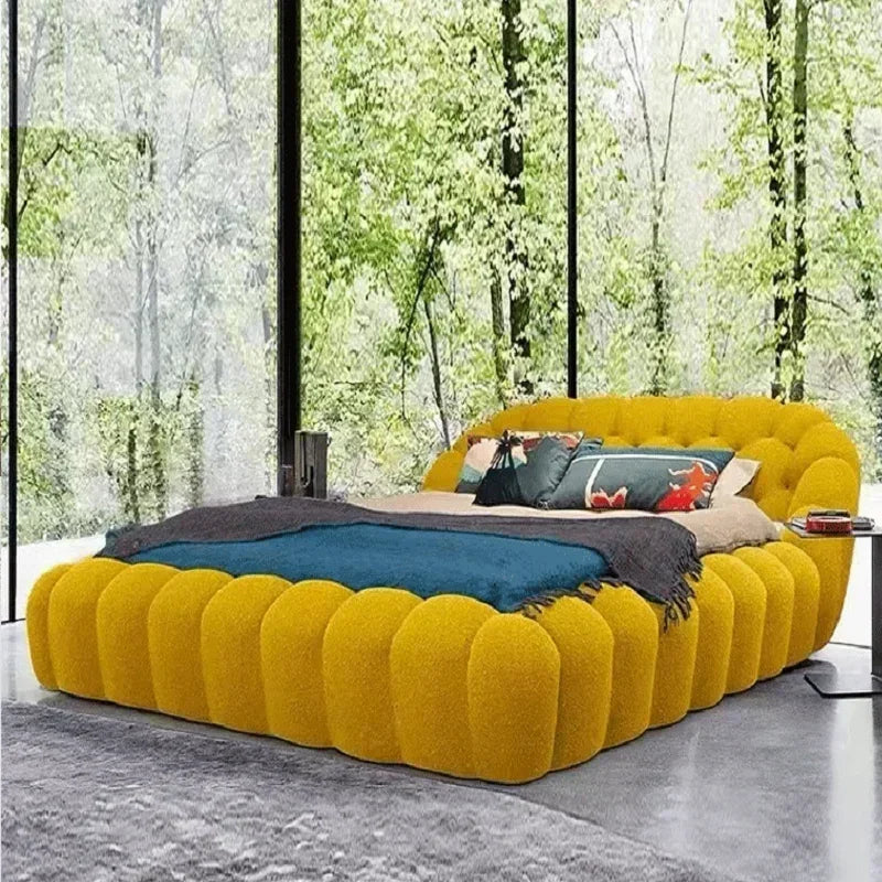 Double Modern Bed Bedroom Girls Design Sex Multifunctional Beauty Bed Sun Sleeping Princess Portable Beliche Trendy Furniture