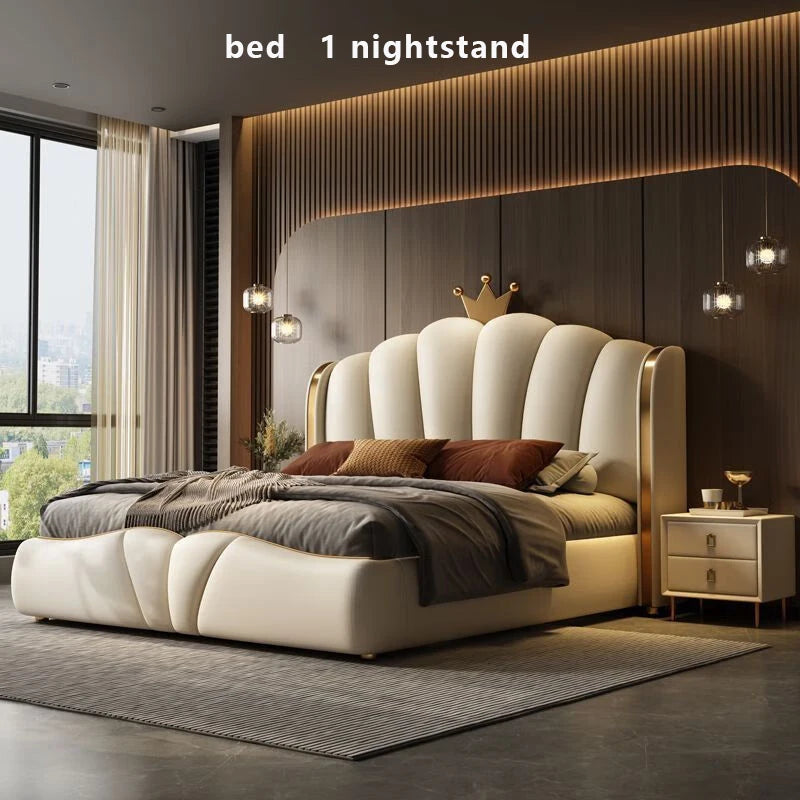 European Princess Bed Nordic Design Beauty Modern Luxury Bed Sun Castle Capsule Children Double Wooden Beliche Patio Furniture