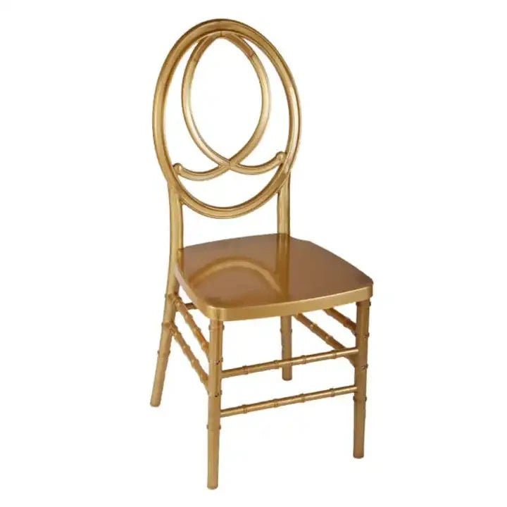 100pcs)Modern Restaurant Wedding Party Chairs plastic Stackable Hotel Gold Chiavari Chairs 1149