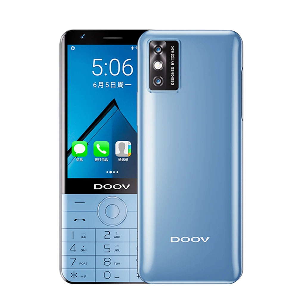 UNIWA DOOV R17 Pro Smart Touch Screen 4G Mobile Phone Whatsapp Android 13 Keypad Phones 3.54" 4GB 64GB 2300mAh Hebrew keyboard