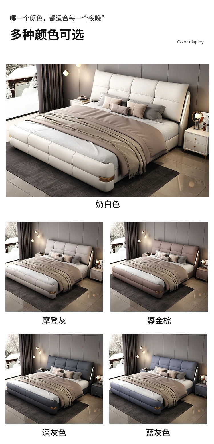 180x200cm Headboard frames and bed bases tatami super king frame royal bedroom furniture set luxury Bed table king size bed