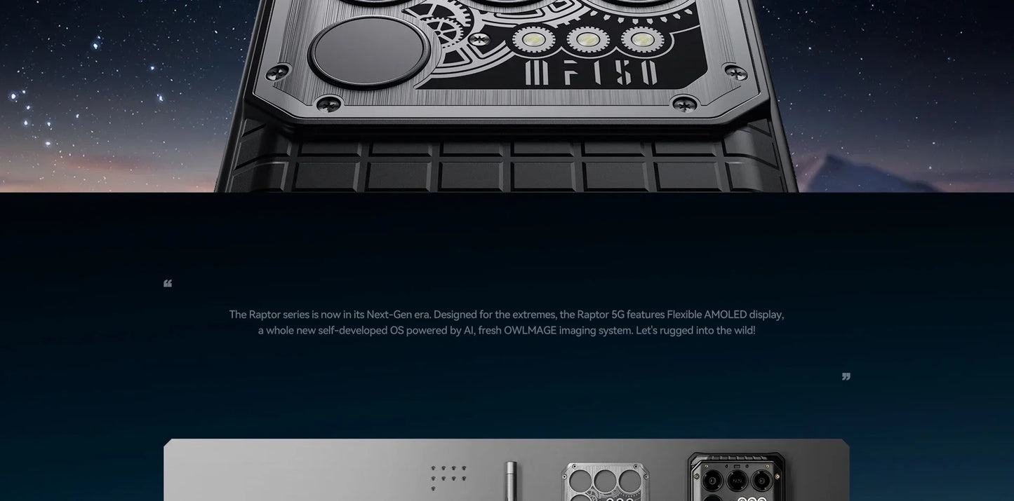 IIIF150 Raptor 5G Rugged Machine 6.78'' 120Hz AMOLED Display 10000mAh 16GB+512GB 50MP UltraThin Rugged Celular Android 14 65W