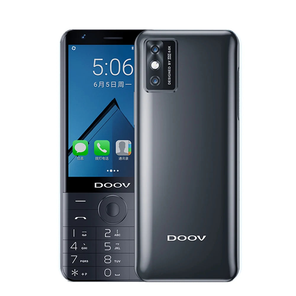 UNIWA DOOV R17 Pro Smart Touch Screen 4G Mobile Phone Whatsapp Android 13 Keypad Phones 3.54" 4GB 64GB 2300mAh Hebrew keyboard