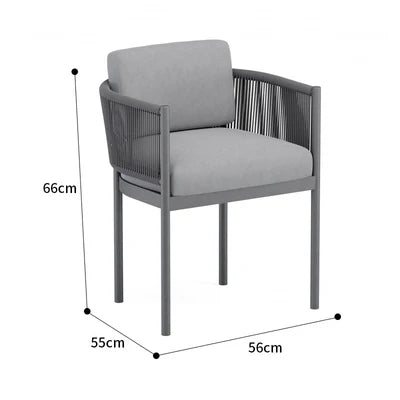 Leisure Balcony Garden Chair Coffee Table Outdoor Modern Living Room Garden Chair Hotel Aluminum Furniture Silla De Jardín MHHYY