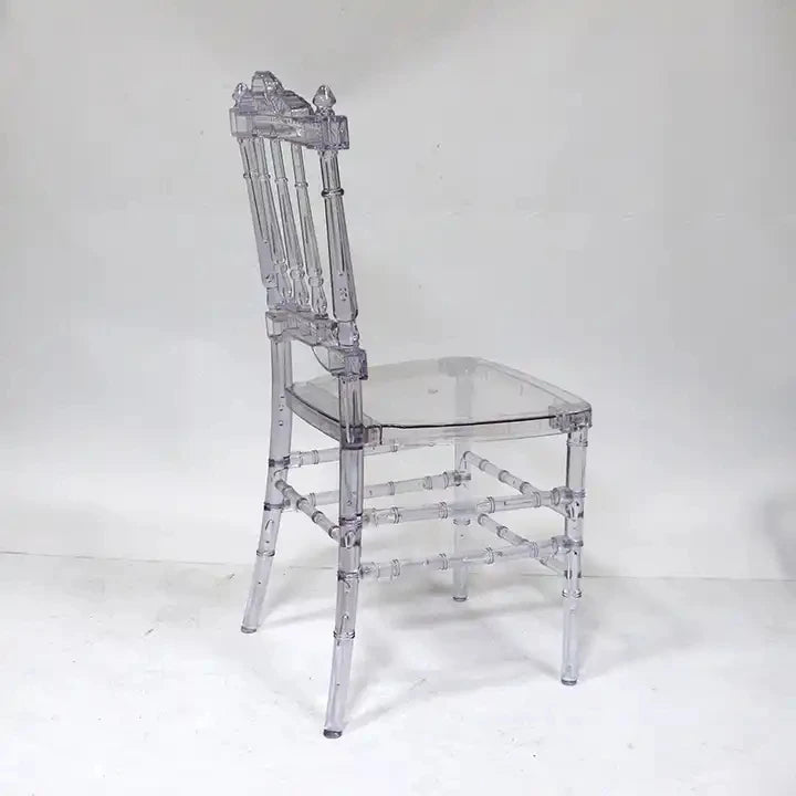 96pcs) Wholesale Crystal Transparent Hotel Party Events Clear Chiavari Chairs for wedding dinner table 281