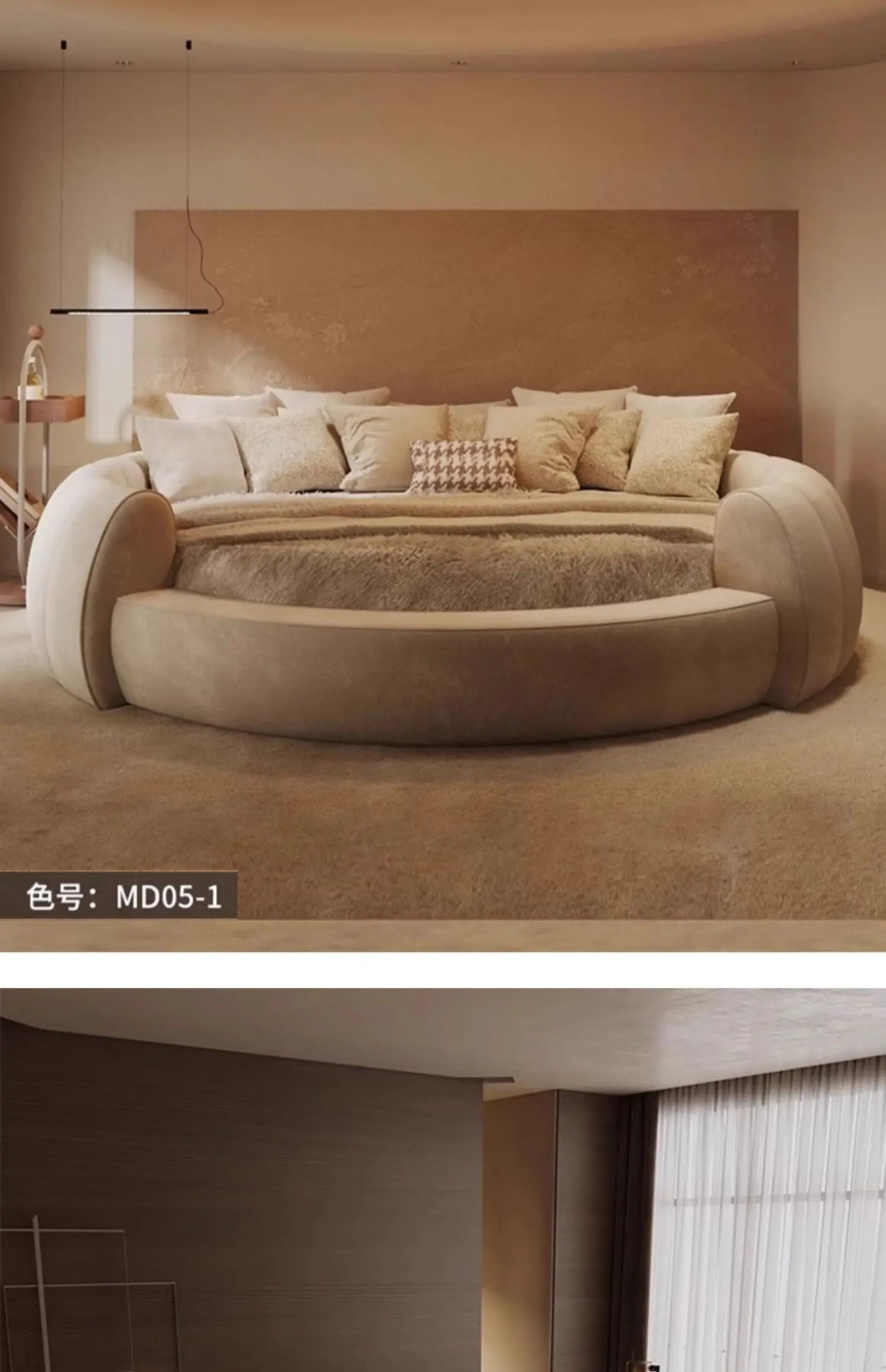 180X200cm furniture bedroom luxury king size Round bed Chest Double sex bed Base beds and frames full marriage bedrooms