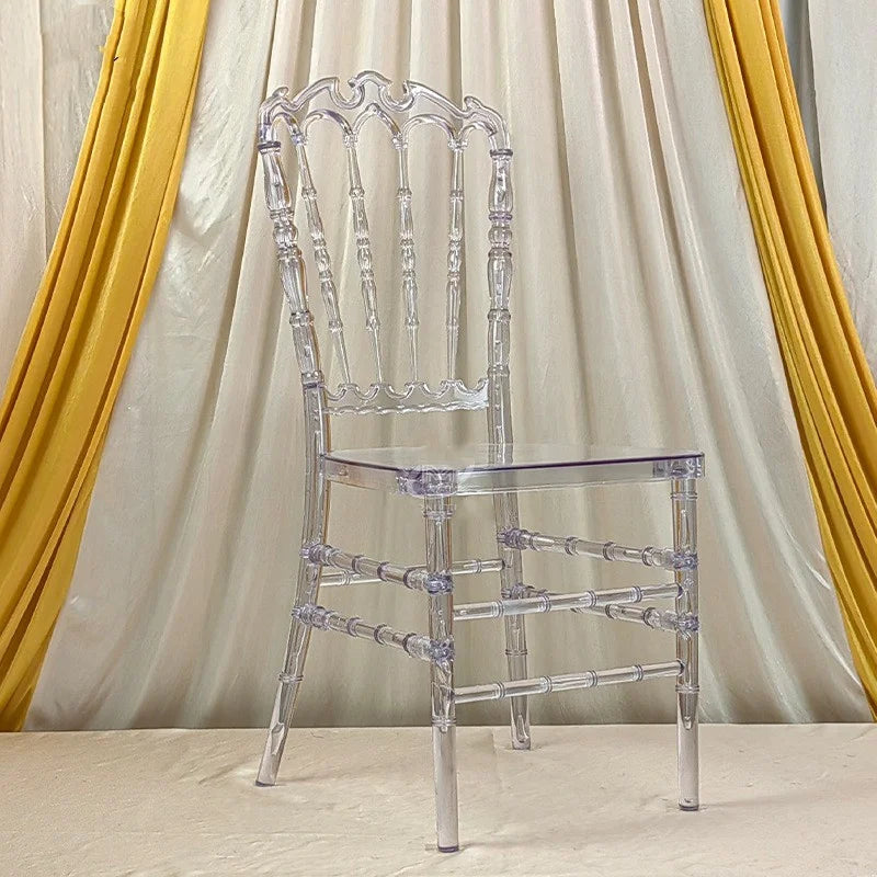 100 Pcs Transparent Crystal Chiavari Detachable Acrylic Resin Funiture Wedding Chair For Wedding Moment Or Hotel Party