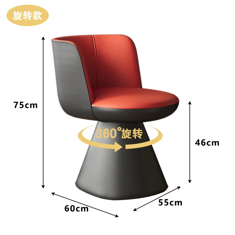 Luxury Makeup Chairs Furniture Bedroom Dressing Table Stool Red Female Rotating Dining Chair Cloak Room Sofa Stools Customized